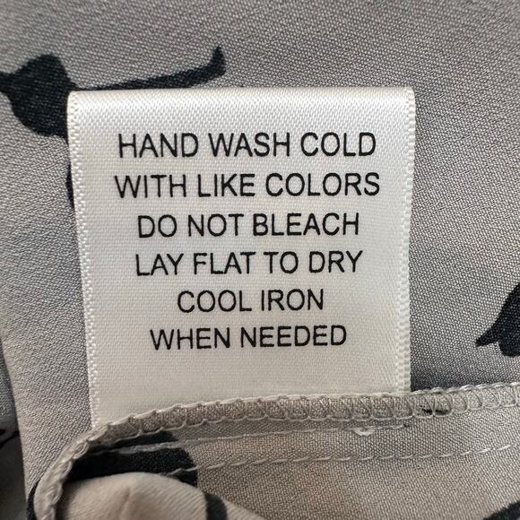 ModCloth Novelty Black Cat Halloween Dress | Gray | SZ L - Picture 10 of 10